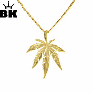 Weed Gold Colored Figaro Chain