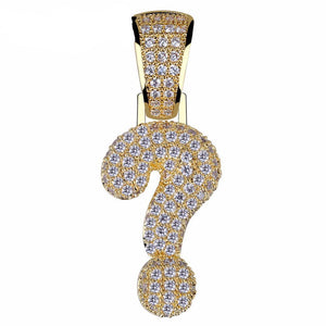 Question Mark Iced Out Chain