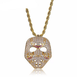 Jason Mask Iced Out Necklace