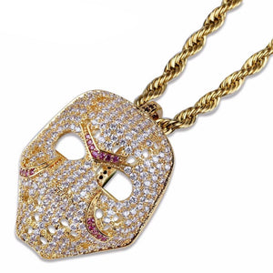 Jason Mask Iced Out Necklace