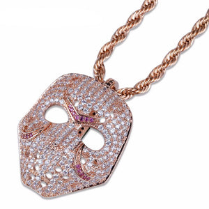 Jason Mask Iced Out Necklace