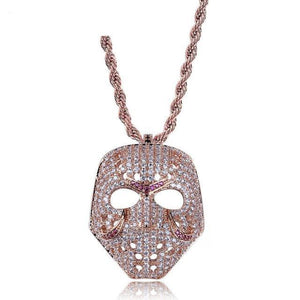 Jason Mask Iced Out Necklace