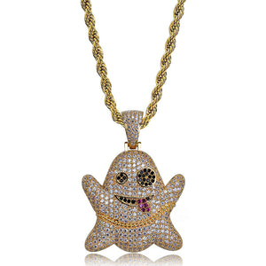 Snapchat Ghost Iced Out Chain