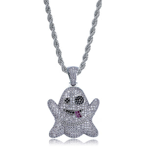 Snapchat Ghost Iced Out Chain