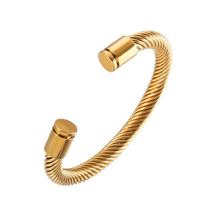 Gold Spiral Bendable Bracelet